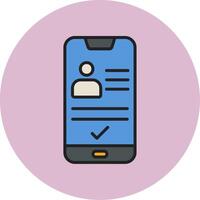 Smartphone Id Vecto Icon vector