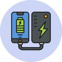 Portable Battery Vecto Icon vector