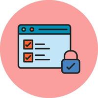 Secure Data Vecto Icon vector