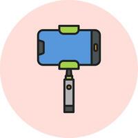 selfie palo vecto icono vector
