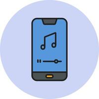 Mobile Music Player Vecto Icon vector