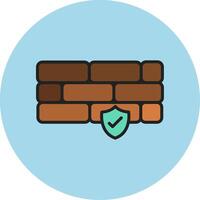 Firewall Vecto Icon vector