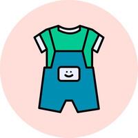 Dungarees Vecto Icon vector