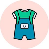 Dungarees Vecto Icon vector