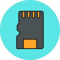 Sd Card Vecto Icon vector