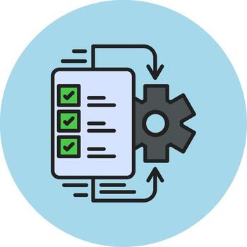 Workflow Vecto Icon vector