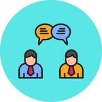 Users Chat Vecto Icon vector