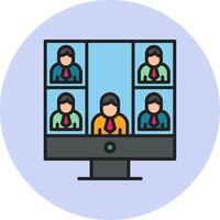 Conference call Vecto Icon vector
