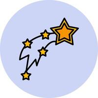 Shooting Stars Vecto Icon vector