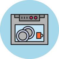 Dish Washer Vecto Icon vector