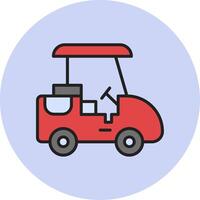 golf caddie vecto icono vector