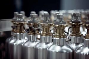 AI generated Bottle valve gas. Generate AI photo
