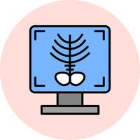 X-ray Bone Vecto Icon vector