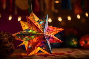 AI generated Hispanic decoration star. Generate ai photo