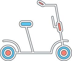 patada scooter vecto icono vector