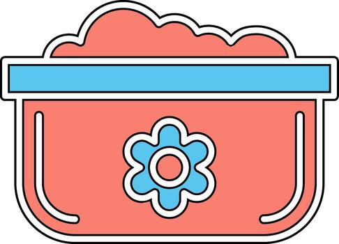 lavar platos maceta vecto icono vector