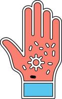 Dirty Hand Vecto Icon vector