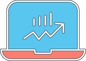 Stocks Monitoring Vecto Icon vector