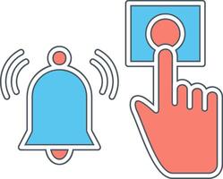 Emergency Alarm Button Vecto Icon vector