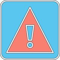 Caution Sign Vecto Icon vector