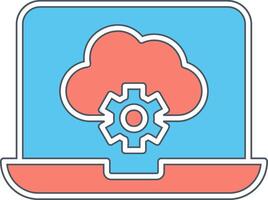 Cloud Computing Vecto Icon vector