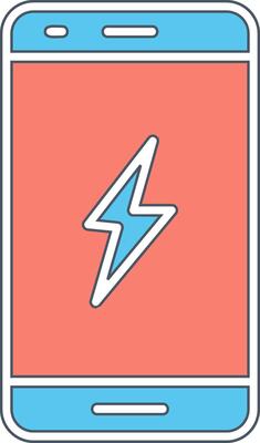 Recharge Mobile Vecto Icon