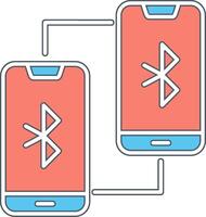 Phone Bluetooth Connected Vecto Icon vector