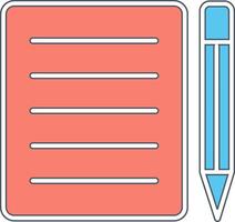 Note Pad Vecto Icon vector