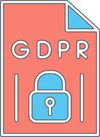 GDPR Vecto Icon vector