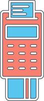 Pos Terminal Vecto Icon vector