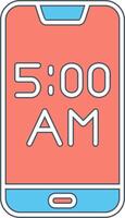 Smartphone Alarm Vecto Icon vector