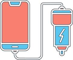 Car phone charging Vecto Icon vector