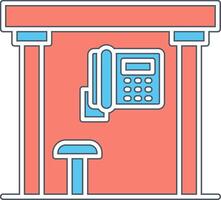 Telephone Box Vecto Icon vector