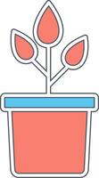 Plant Pot Vecto Icon vector