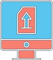 Upload File Vecto Icon vector