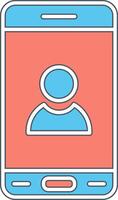 Mobile User Vecto Icon vector
