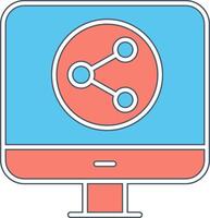 Data Share Vecto Icon vector
