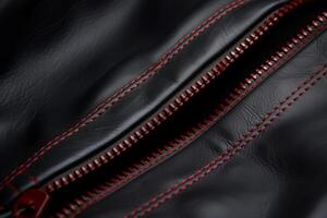 AI generated Scarlet zipper cloth. Generate AI photo