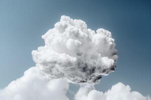 ai generado mullido nube cielo clima. generar ai foto