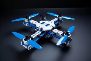 AI generated Drone plastic construction assembly. Generate ai photo