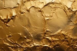 AI generated Metallic gold texture. Generate ai photo