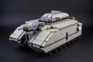 AI generated Tank plastic construction kit. Generate AI photo