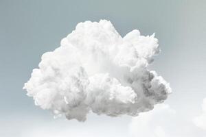 AI generated Fluffy cloud sky. Generate ai photo