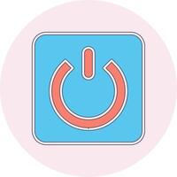 Power Button Vecto Icon vector