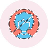 Person Not Allowed Vecto Icon vector