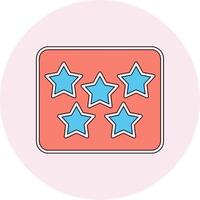 Five Star Vecto Icon vector