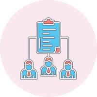 Work distribution Vecto Icon vector