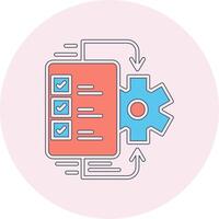 flujo de trabajo vecto icono vector