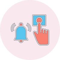 Emergency Alarm Button Vecto Icon vector