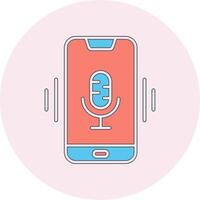 Mobile Voice Assistant Vecto Icon vector